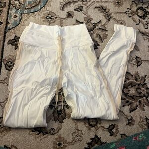 Aerie White and Cream Leggings